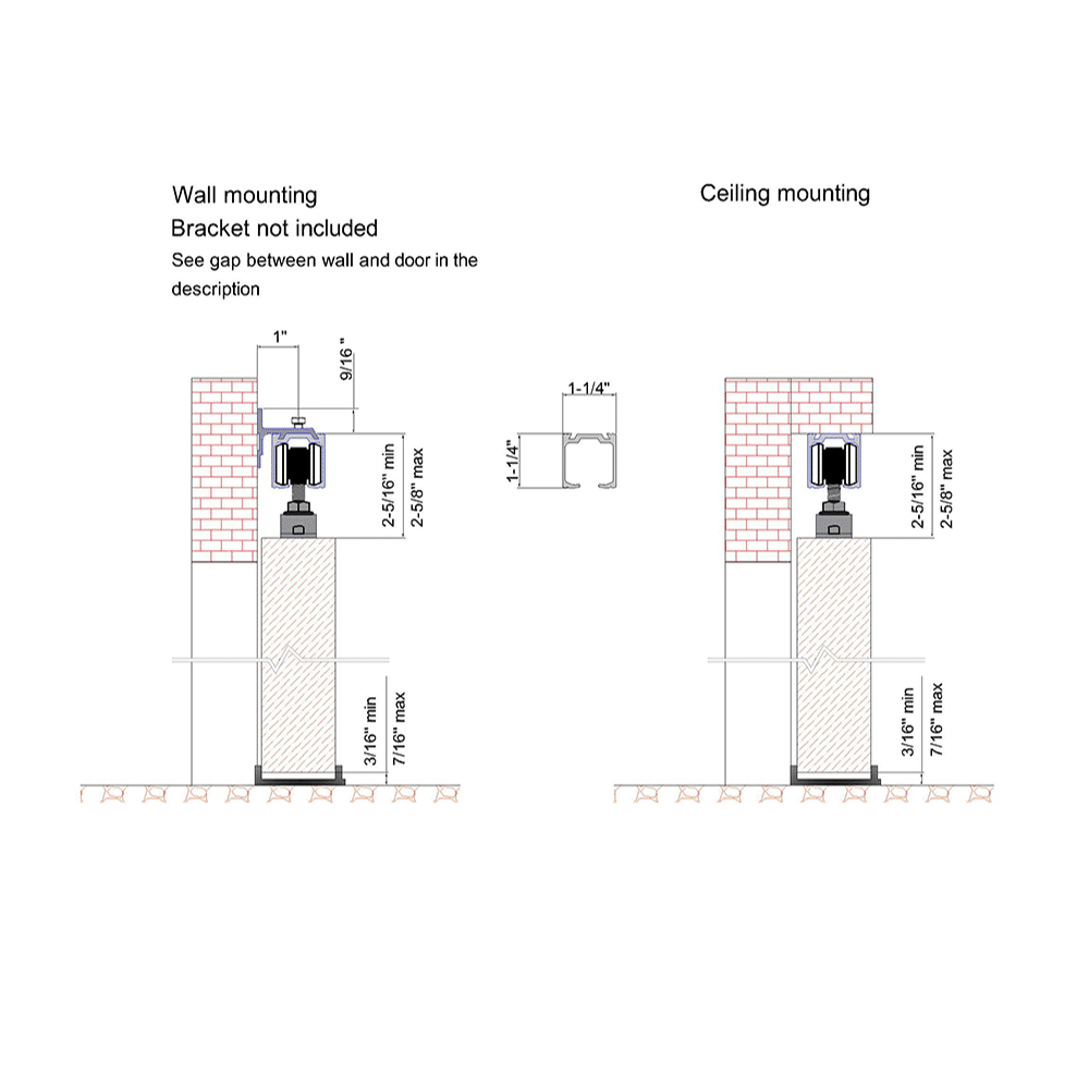 Drawing with dimensions of our SLID'UP 170