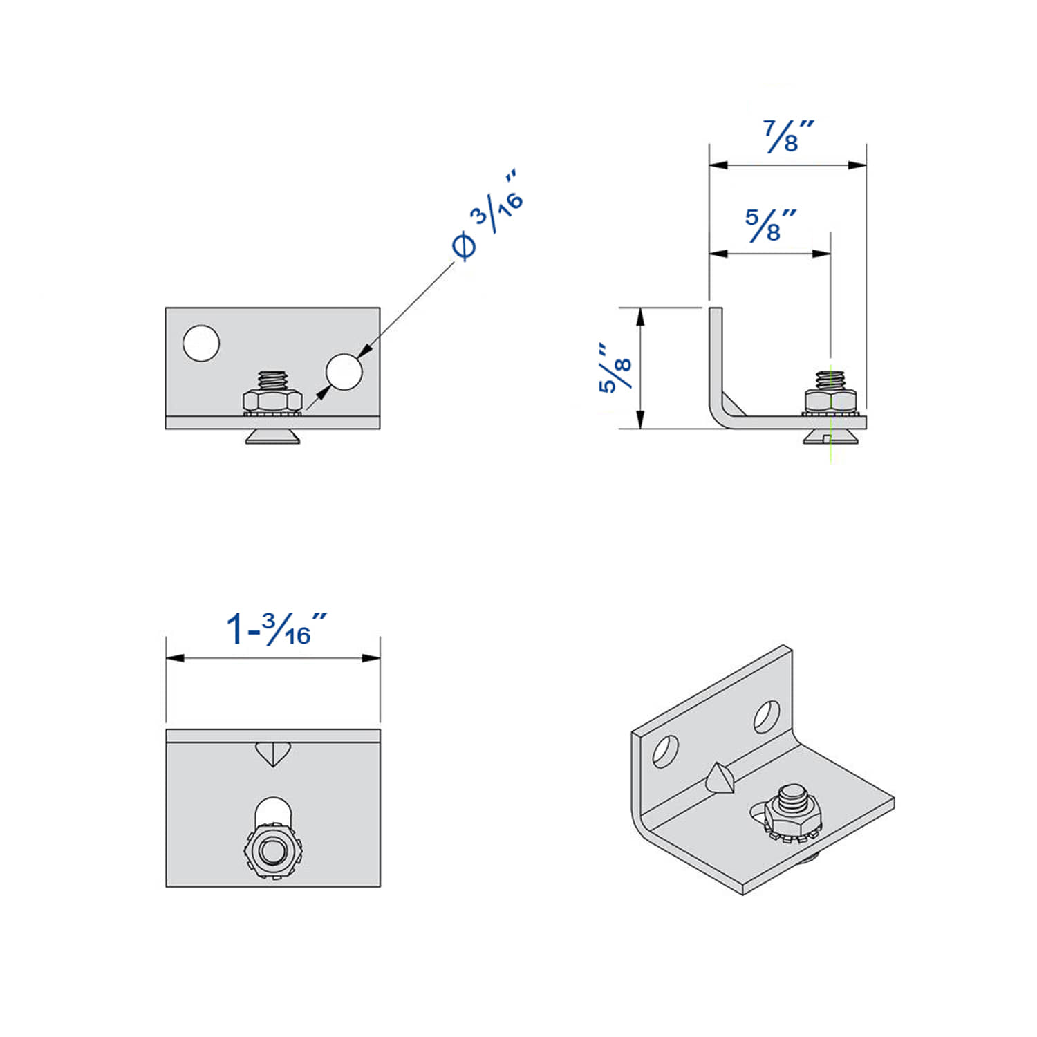 Drawing with dimensions of our rubber door stopper for SLID'UP 2000 (for track SU2049)