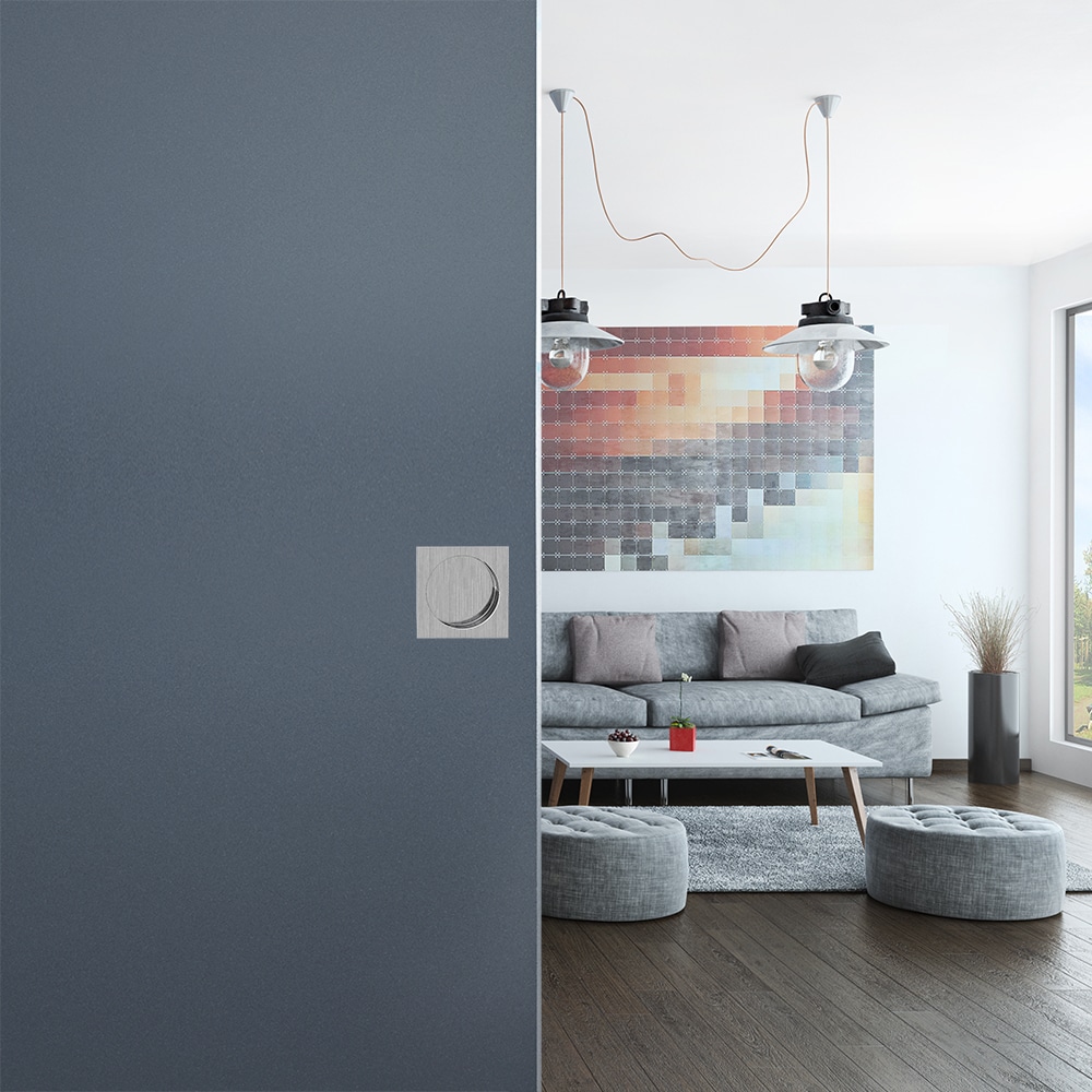 Tirador cuadrado acabado satinado 2