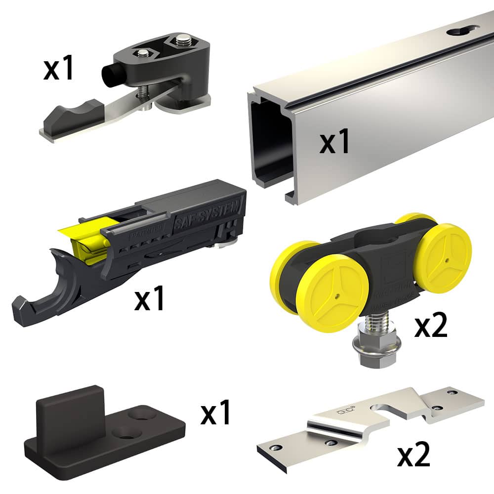 Système coulissant pour portes de placard