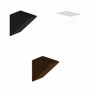 Set of 12 double shelf brackets