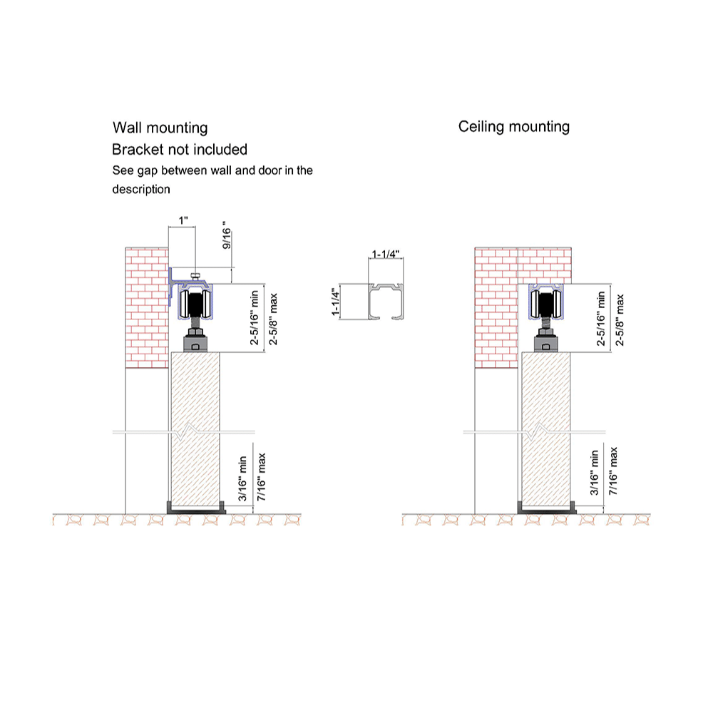 Drawing with dimensions of our SLID'UP 170