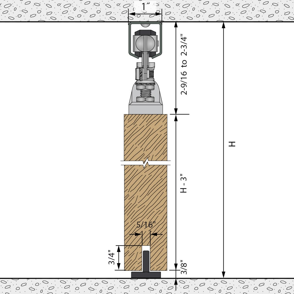 Drawing with dimensions