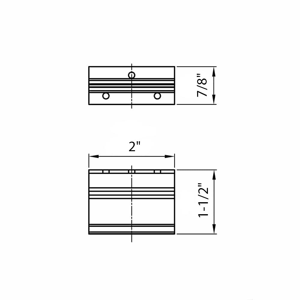 Drawing with dimension of our brackets for wooden fascia cover for SLID’UP 160, 170, 190